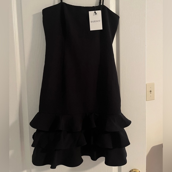 NWT Bardot black mini dress, size XS/4 - Picture 4 of 8